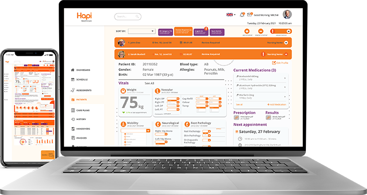 rapid care web app